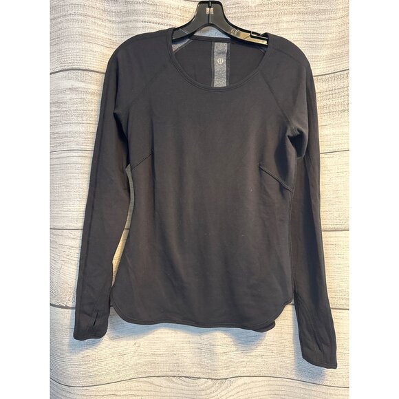 Lululemon Black Long Sleeve Runder Under - Picture 1 of 3